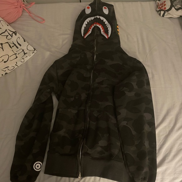 BAPE Camo Shark Full Zip (Black) - Picture 1 of 8